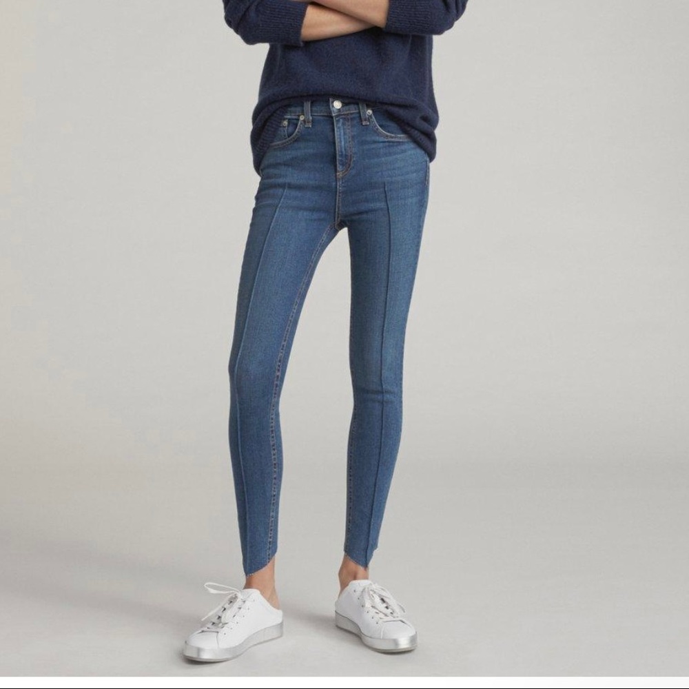 Rag & bone high rise ankle skinny jean